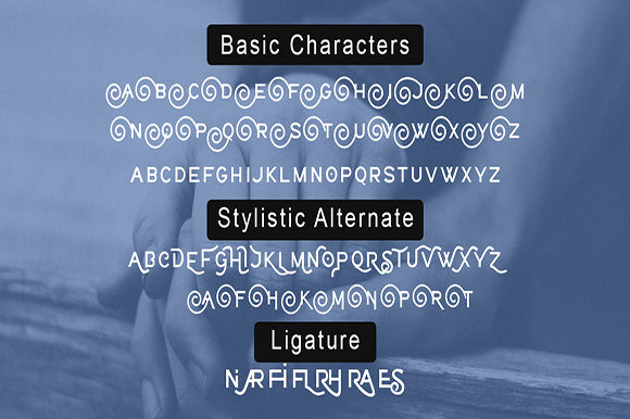 Romances Font PNG with transparent background - Preview 6