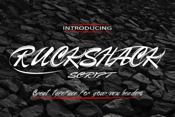 Ruckshack Czcionki Skryptowe Czcionka Przez Cikareotype
