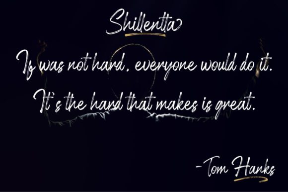 Shillentta Font PNG with transparent background - Preview 4