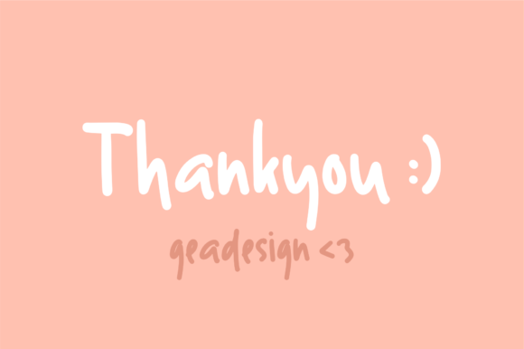 Smile and Love Font PNG with transparent background - Preview 4