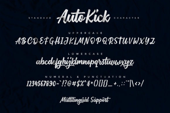 Auto Kick Font - Preview 4