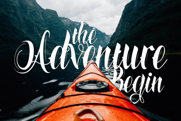 Azkanio Script Font - Preview 3