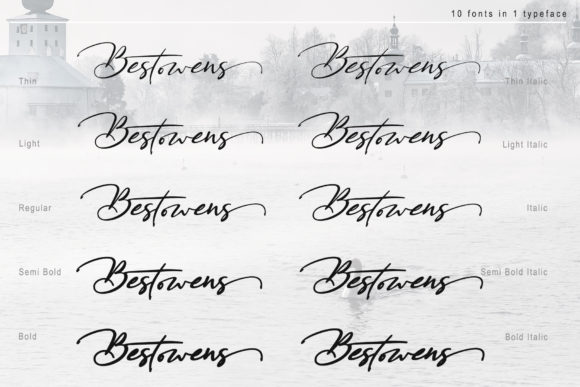 Bestowens Family Font - Preview 4