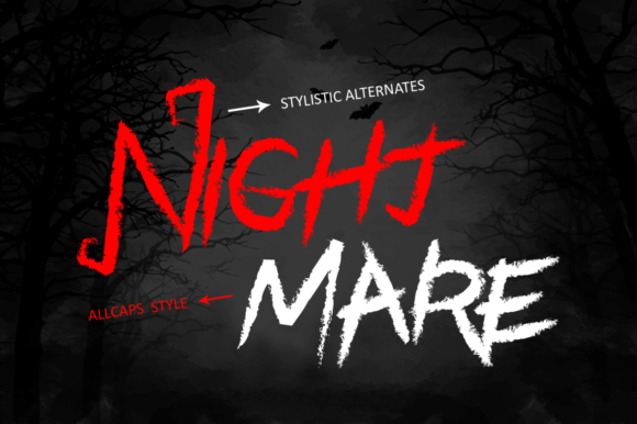 Black Halloween Font - Preview 1