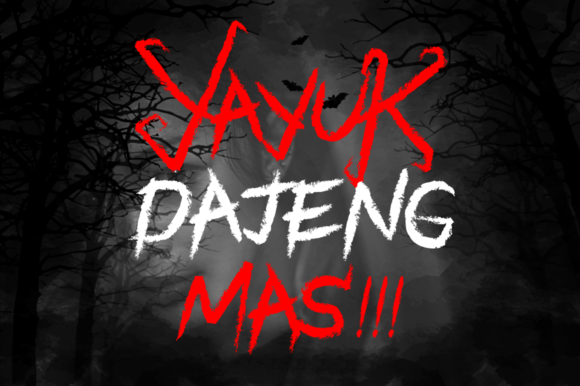 Black Halloween Font - Preview 2
