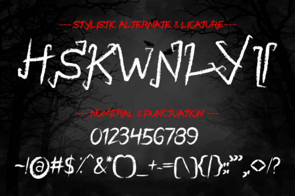 Black Halloween Font - Preview 6