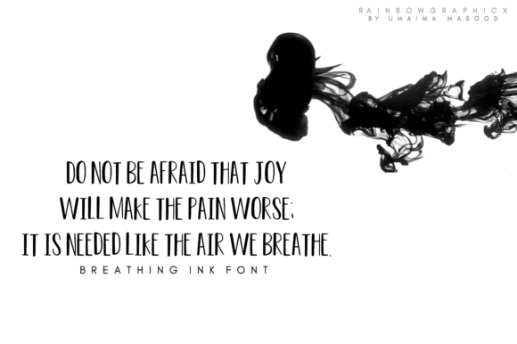 Breathing Ink Font - Preview 1