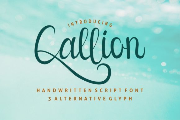 Callion Font - Preview 1