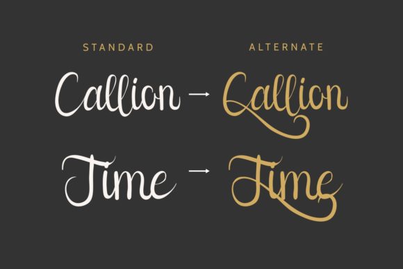 Callion Font - Preview 3