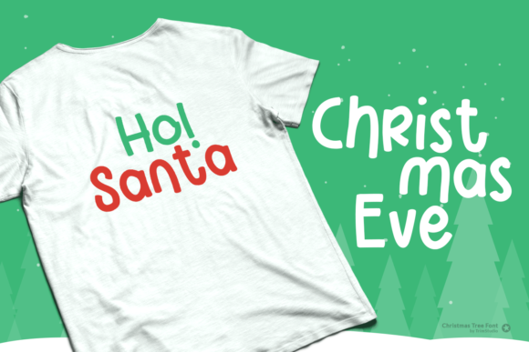 Christmas Tree Font - Preview 2