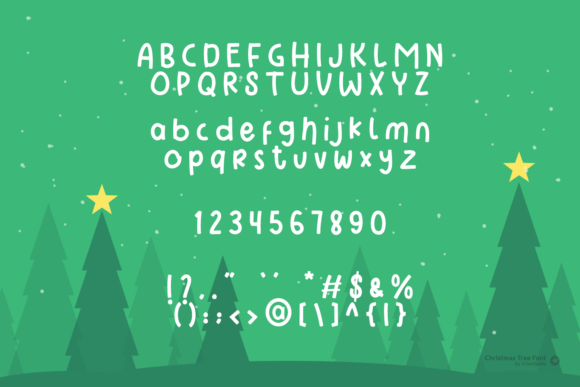 Christmas Tree Font - Preview 4