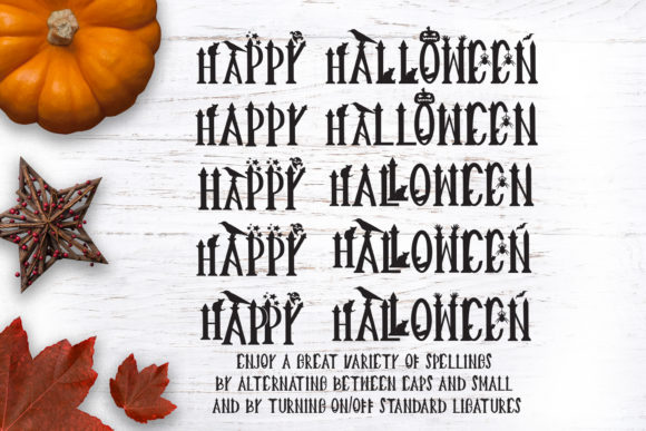 Creepy Halloween Witches Font - Preview 2