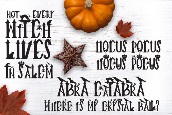 Creepy Halloween Witches Font - Preview 5