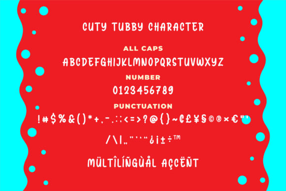 Cuty Tubby Font - Preview 2