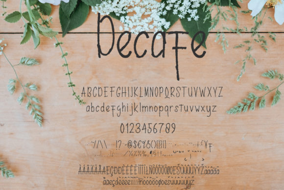 Decafe Font - Preview 1