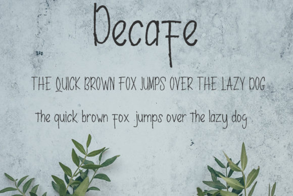 Decafe Font - Preview 4