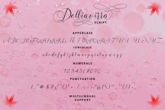 Delliavirra Font PNG with transparent background - Preview 4