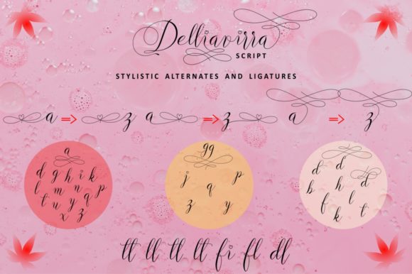 Delliavirra Font PNG with transparent background - Preview 5