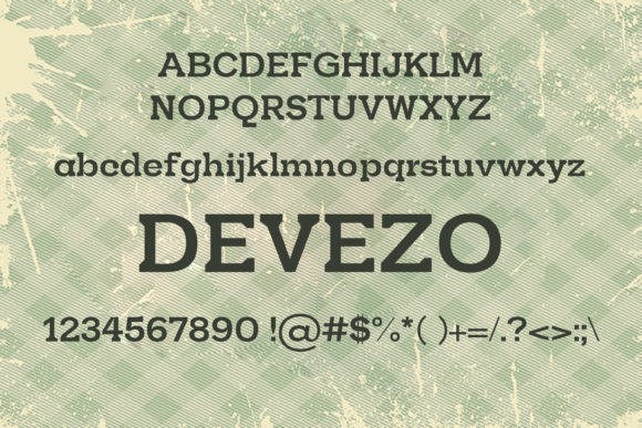 Devezo Font - Preview 1