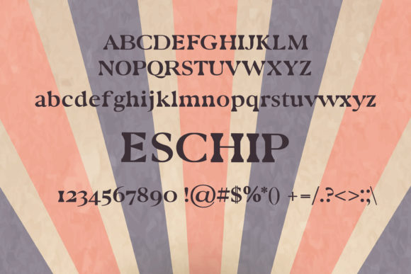 Eschip Font - Preview 1