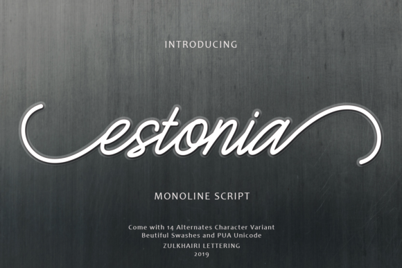 Estonia Font - Preview 1