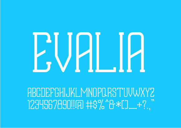 Evalia Font - Preview 1