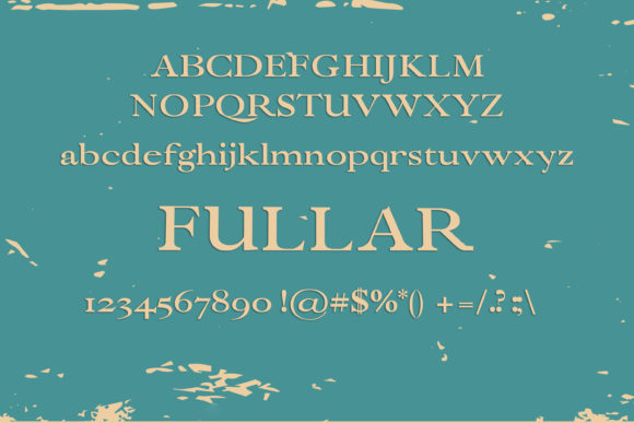 Fullar Font PNG with transparent background - Preview 1