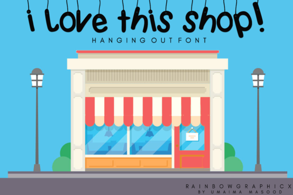 Hanging out Font - Preview 1