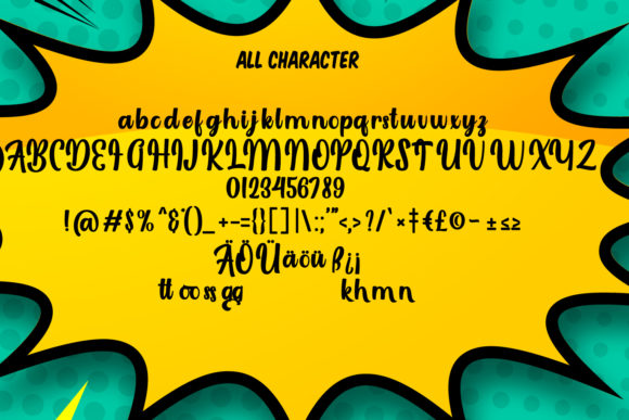 Laggran Font PNG with transparent background - Preview 5