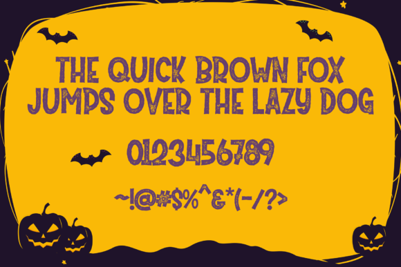 Mister Pumpkins Aged Font PNG with transparent background - Preview 1