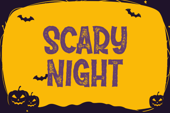 Mister Pumpkins Aged Font PNG with transparent background - Preview 2
