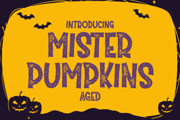 Mister Pumpkins Aged Display Font By Cikareotype