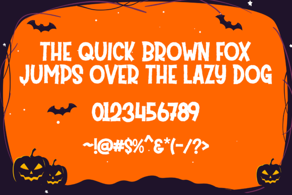 Mister Pumpkins Rough Font PNG with transparent background - Preview 1