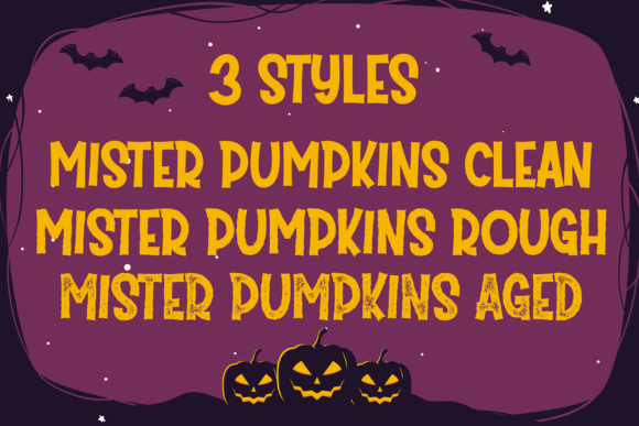 Mister Pumpkins Font PNG with transparent background - Preview 2