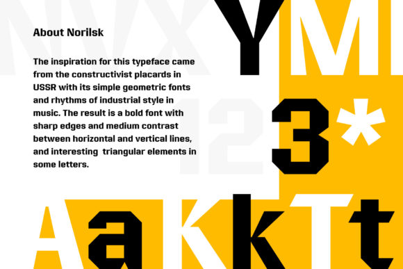 Norilsk Font PNG with transparent background - Preview 1