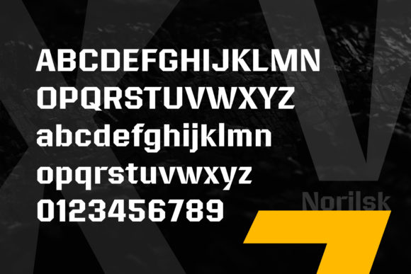 Norilsk Font PNG with transparent background - Preview 2