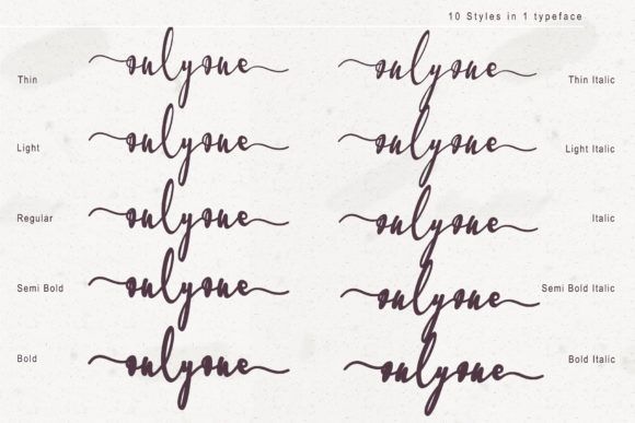 Onlyone Font PNG with transparent background - Preview 4