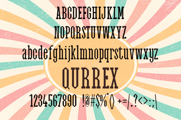 Qurrex Font PNG with transparent background - Preview 1