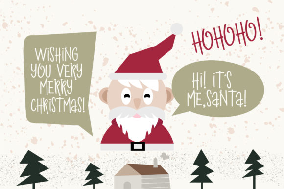 Rudolf Sleigh Font PNG with transparent background - Preview 1