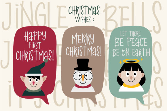 Rudolf Sleigh Font PNG with transparent background - Preview 3