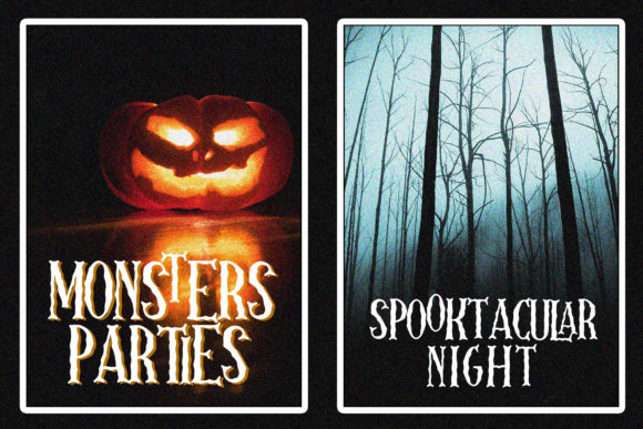 Skellington Hollow Font PNG with transparent background - Preview 3