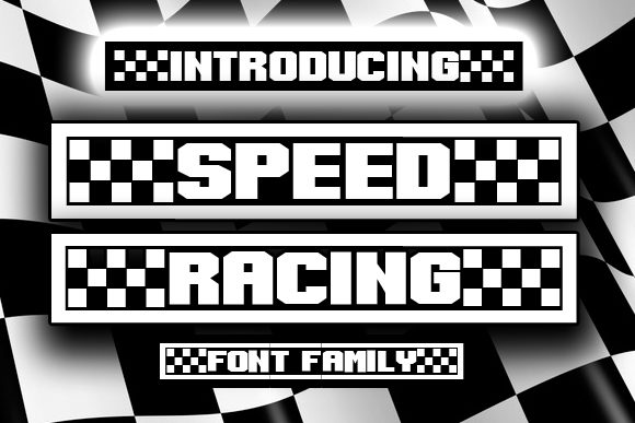 Speed Racing Decorative Font By vladimirnikolic