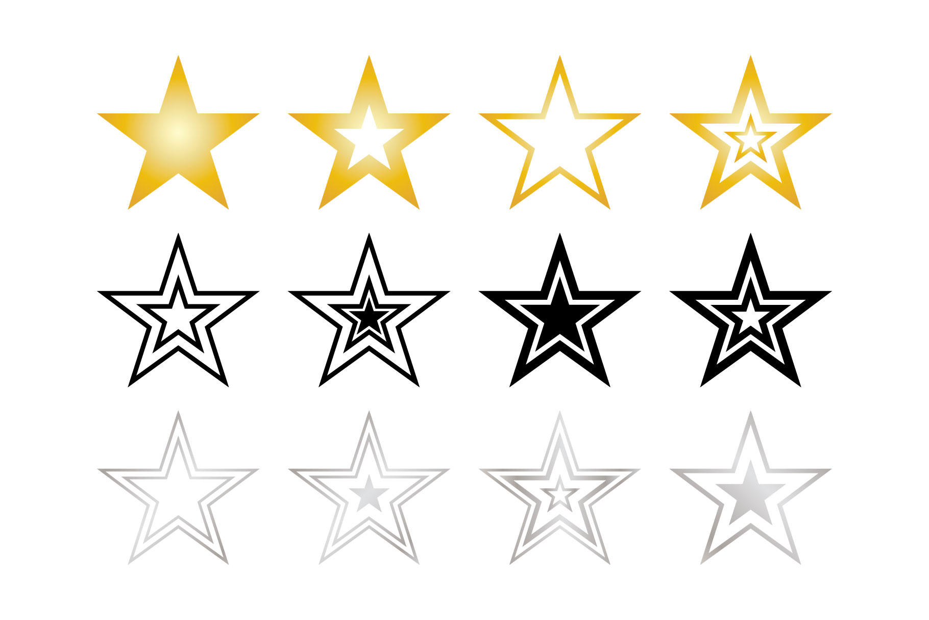 Stars Clip Art Set