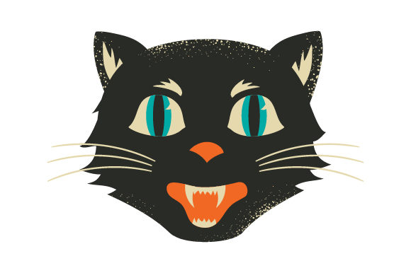Vintage Halloween Cat