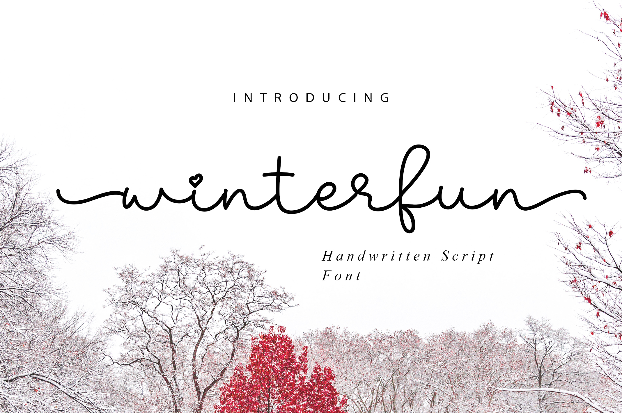 Winterfun preview: cozy script font