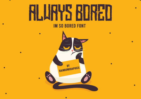 I'm so Bored Font PNG with transparent background - Preview 1