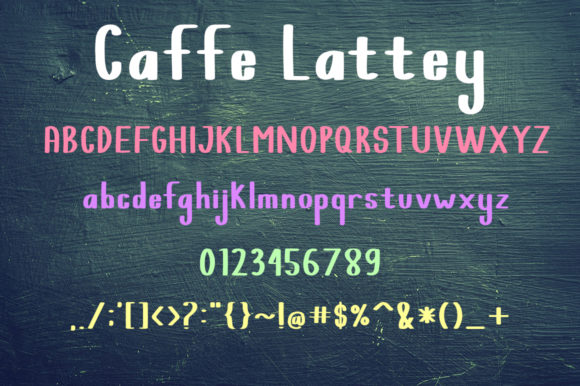 Caffe Lattey Font - Preview 5