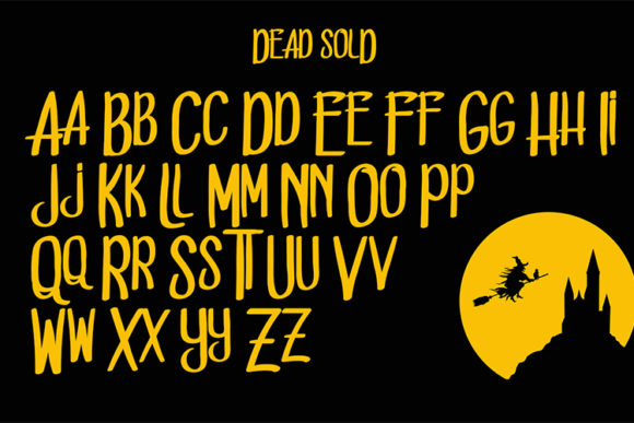 Dead Sold Font - Preview 1