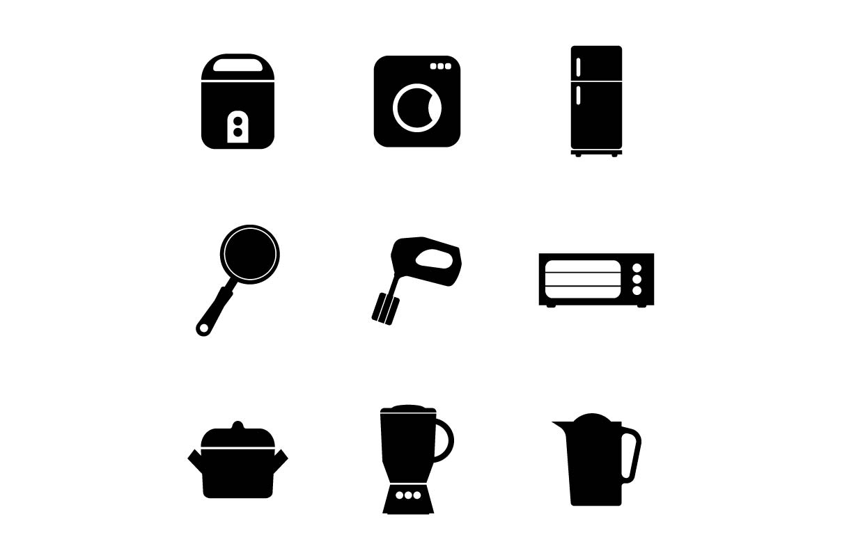 House Object Icon Set.- Vector Graphic by Hoeda80 · Creative Fabrica