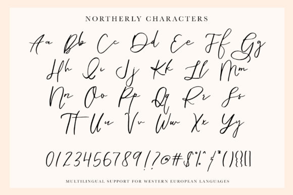Northerly Font PNG with transparent background - Preview 2